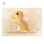 Tapis de chambre avec motifs de dinosaures, idéal pour les enfants