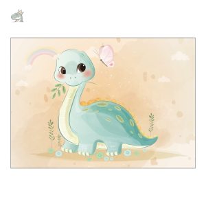 Tapis dinosaure amusant, idéal pour le jeu et la décoration