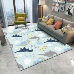 Tapis enfant dinosaure coloré pour la chambre