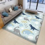 Tapis décoratif dinosaure pour salle de jeux