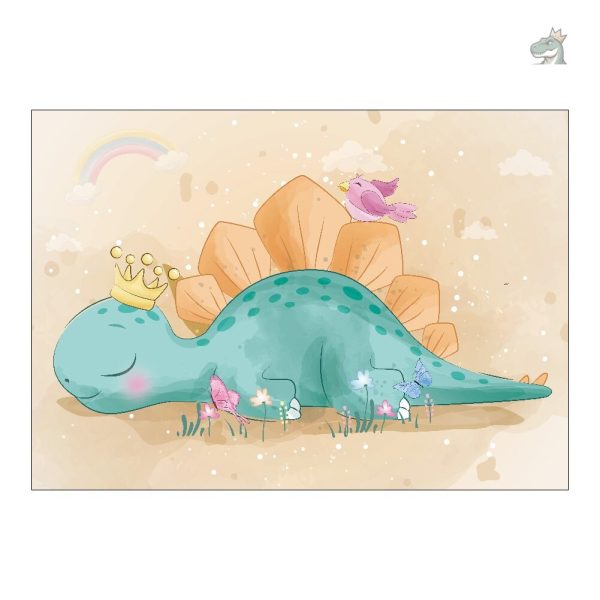 Tapis avec motif dinosaure, idéal pour décoration ludique