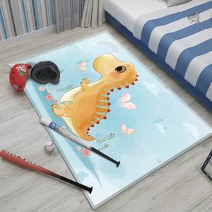 Tapis de jeu dinosaure coloré pour enfants