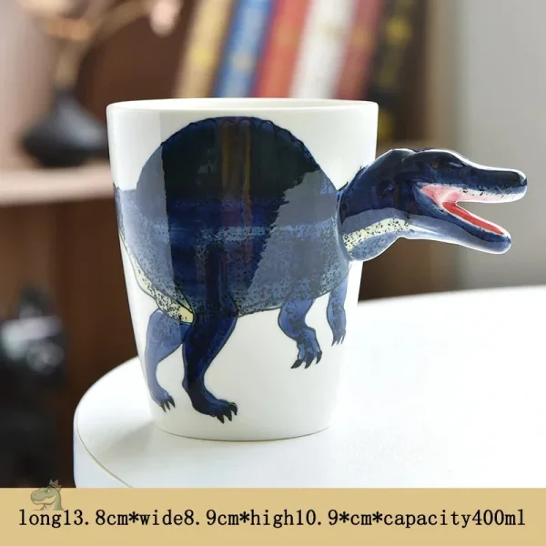 Tasse décorative dinosaure en relief