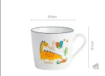 Tasse colorée dinosaure pour un café amusant