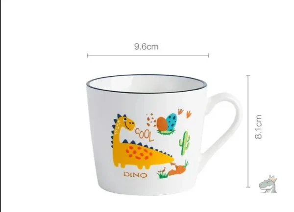 Tasse colorée dinosaure pour un café amusant