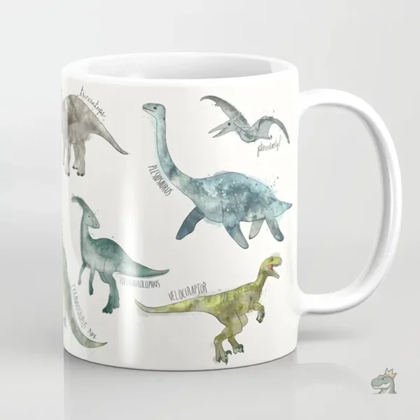 Mug original avec motif dinosaure, parfait pour les boissons chaudes