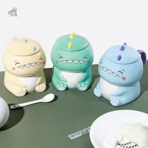 Mug Kawaii T-Rex en 3D pour les amateurs de dinosaures