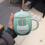 Mug Kawaii T-Rex en 3D pour les amateurs de dinosaures - vue 2