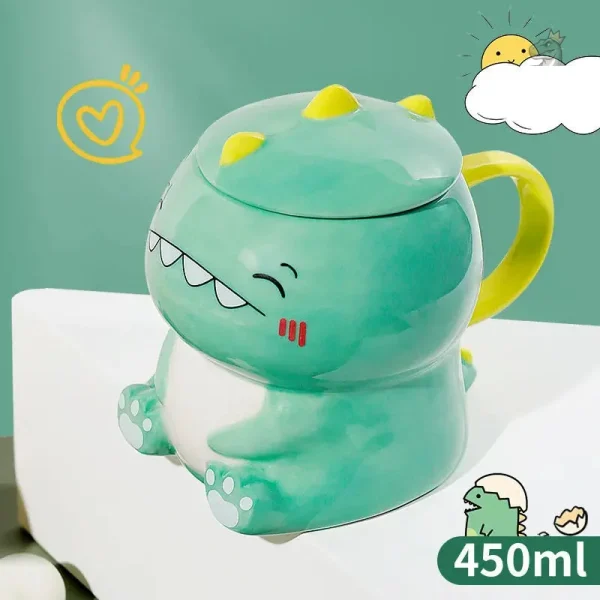 Tasse dinosaure Kawaii avec design 3D amusant