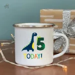 Tasse anniversaire dinosaure pour les gourmands