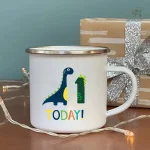 Tasse avec design dinosaure pour enfants