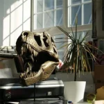 Tête de T-Rex squelette décorative