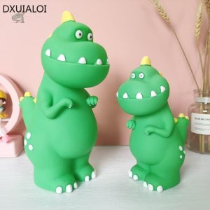 Tirelire dinosaure colorée pour enfants en maternelle