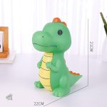 Tirelire dinosaure avec couleurs vives pour enfants