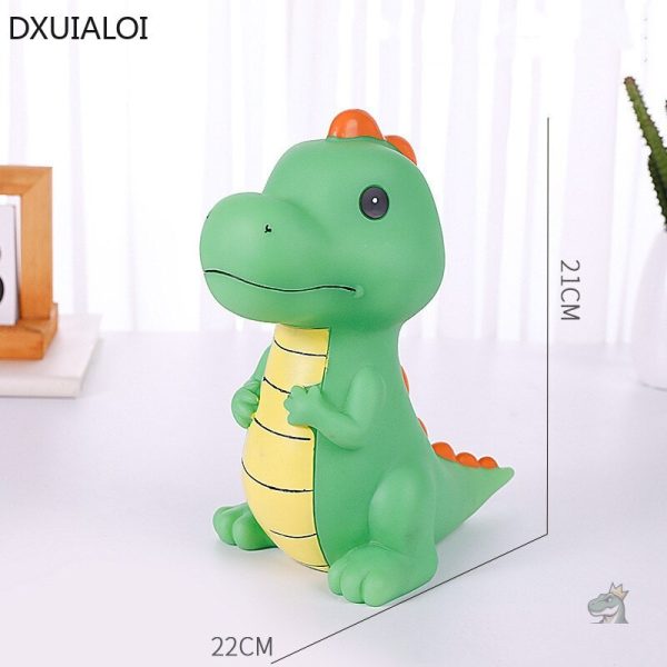 Tirelire dinosaure colorée pour enfants en maternelle - vue 2