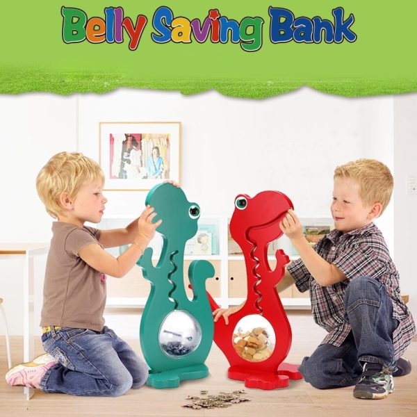Tirelire dinosaure en couleurs vives et joyeuses