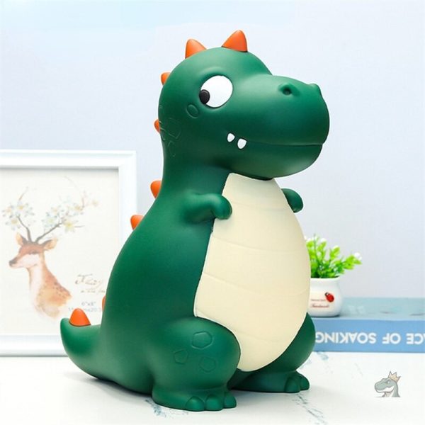 Objet décoratif et pratique : tirelire dinosaure pour chambre d'enfant