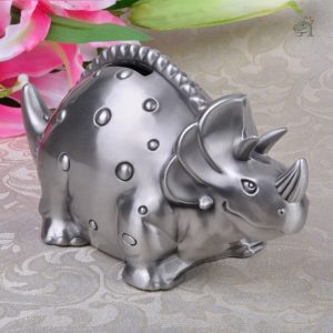 Tirelire dinosaure en métal pour enfants