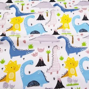 Accessoires dinosaure en tissu, motifs de petits dinosaures