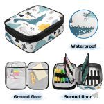 Trousse dinosaure avec motifs ludiques pour vos affaires
