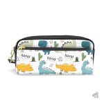 Trousse à motif dinosaure coloré