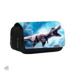 Trousse pour fournitures scolaires dinosaure