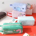 Trousse scolaire dinosaure pour fille