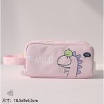 Trousse avec motif dinosaure pour filles