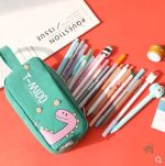 Trousse scolaire amusante avec dinosaures