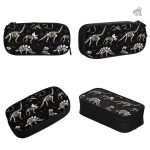 Trousse colorée dinosaure pour usage scolaire