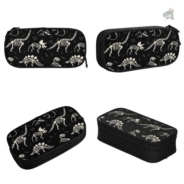 Trousse colorée dinosaure pour usage scolaire