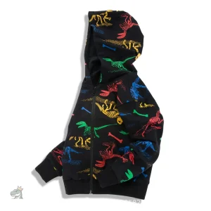 Veste avec motif dinosaure coloré