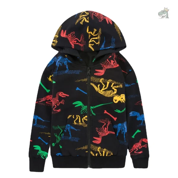 Veste légère avec illustration de dinosaure
