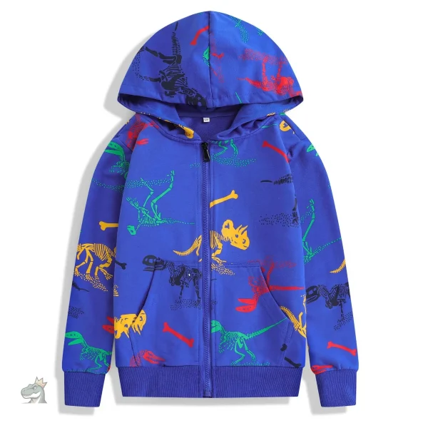 Veste originale avec impressions de dinosaures