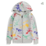 Veste sportive au design dinosaure pour jeunes