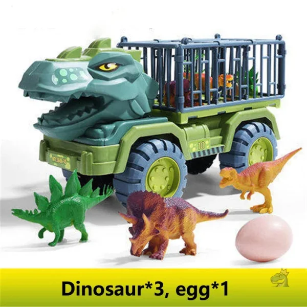 Camion d'aventure avec motif de dinosaure